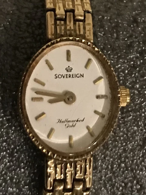 Sovereign hallmarked gold watch deals