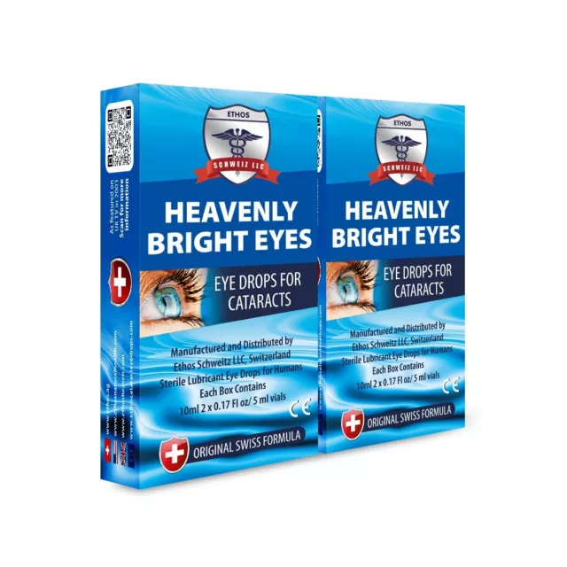 Ethos NAC Heavenly Bright Eyes Augentropfen 20ml für Katarakte verbessern Ihre Sehkraft