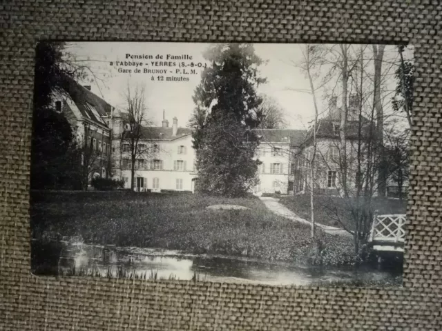 Cpa Yerres Pension De Famille À L Abbaye