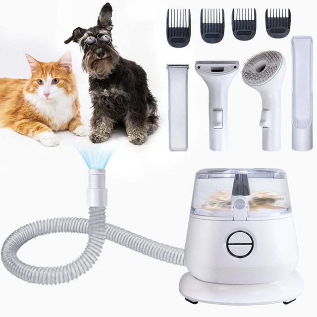 Pet Dog Grooming Vacuum Kit Professional Hair Shedding Brush Clipper Tool Cat US