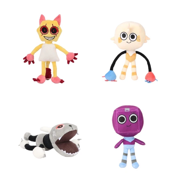 Pupazzi Morbidi Dandy's World - Personaggi Scraps, Boxten, Goob, Poppy, Tisha, Vee, Dandy