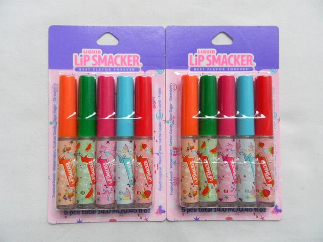 Lot of 2 Liquid Lip Smacker Lip Gloss Holiday Collection 5ct Each