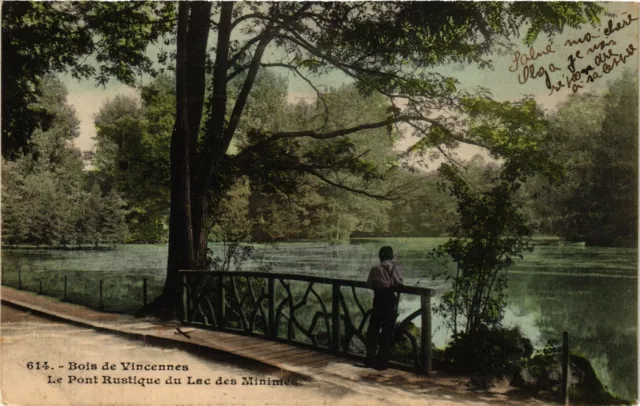 CPA PARIS 12e-Bois de Vincennes-Le Pont Rustique du Lac des Minimes (322716)