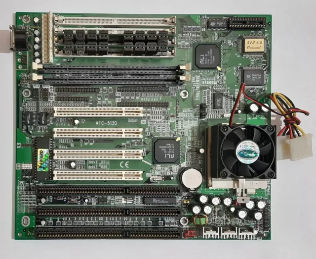 A-Trend ATC-5130 Sockel 7 ISA retro Mainboard + Pentium MMX 200MHz + 64MB RAM