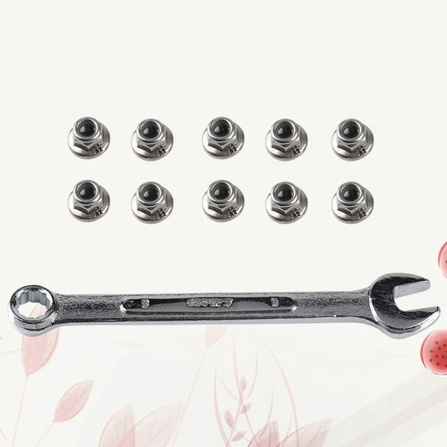 10 Pcs M8 Mutter Steckschlüssel Kontermuttern Aus Metall Einstellbar