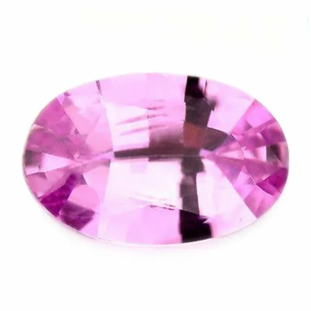 Certified Natural Unheated Pink Sapphire 0.71ct VS Clarity Madagascar Oval 6x4mm