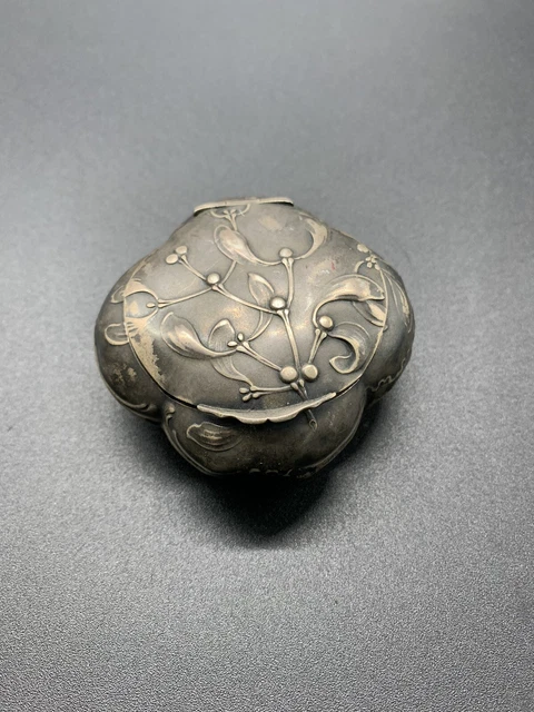 Belle Broche Ancienne En Argent Massif Style Art Déco - Bijou Vintage Français