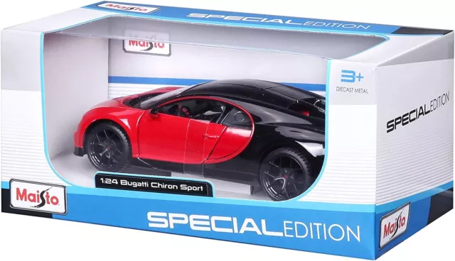 Bugatti Chiron Sport Especial Modelo Auto Metal Maisto Colección Escala 1:24 2