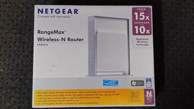 NETGEAR RangeMax Wireless-N Router WNR834B