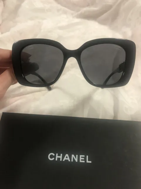 Chanel CH5422BA - C501T8 Black / Grey Polarized - Size: 53
