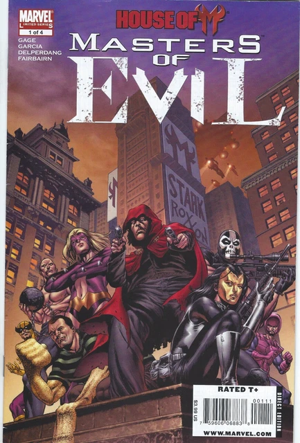 Marvel Comics 2009 MASTERS OF EVIL HOUSE OF M #1-4 Complete Series Set X-MEN 2 3