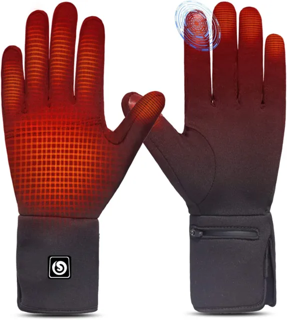 SAVIOR HEAT Heated Glove Liners, Rechargeable Battery, XL/XXL