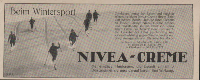 HAMBURG, Werbung 1928, Nivea-Creme mit Eucerit