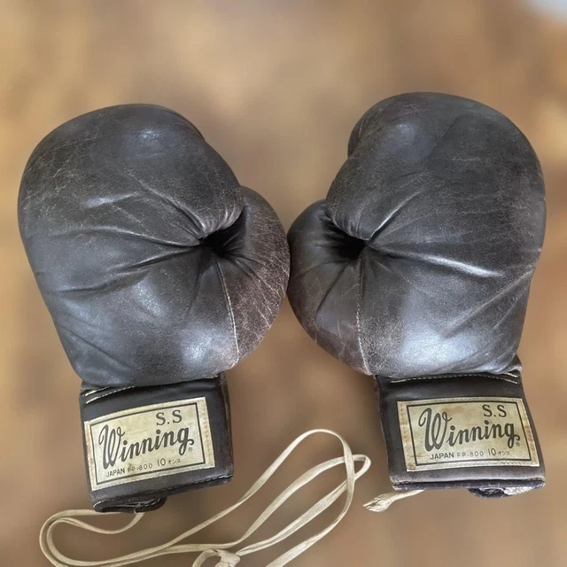 Winning - Gants de Boxe Pro 10oz à Lacets # MS-300 Blanc | Japon