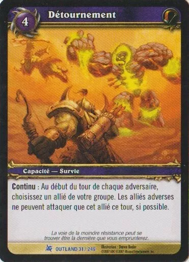 Hijacking #31 RARE / Outland FR Warcraft TCG