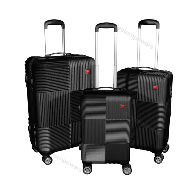 3-Piece Hardside Luggage Set with Spinner Wheels Lightweight 20'' 24'' 28''