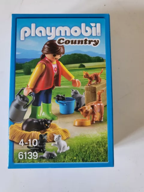 Playmobil Country Réf. 6139 : Soigneur avec chats - TB état - Playmobil
