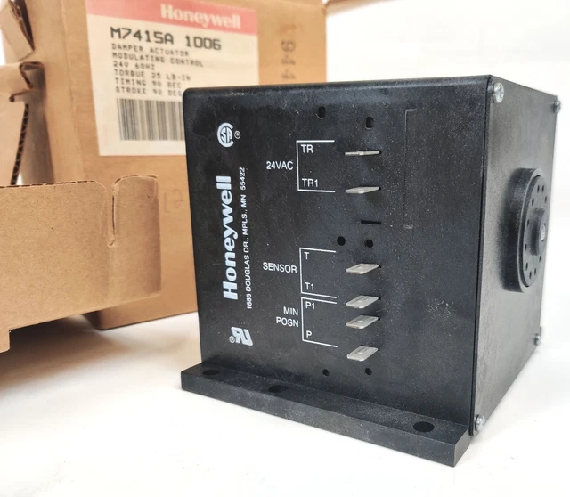 Honeywell M7415A 1006 M7415A-1006 Smorzatore Attuatore Ritorno 24V 25Lb-In Nuovo