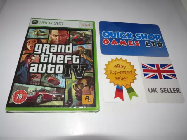 Grand Theft Auto IV - Microsoft Xbox 360 new sealed uk pal