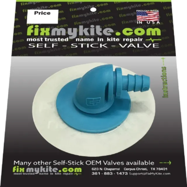 FixMyKite CrazyFly 90-Degree One-Pump Kiteboarding Bladder Repair Valve