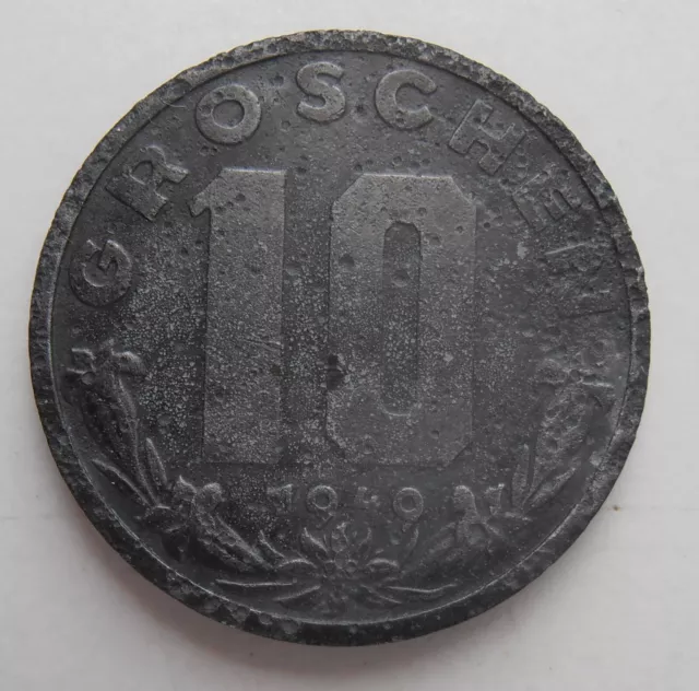 Austria 10 Groschen 1949