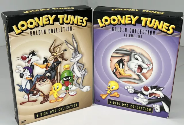 LOONEY TUNES GOLDEN COLLECTION VOL. 1 & 2 DVD Lot Warner Brothers $14. ...