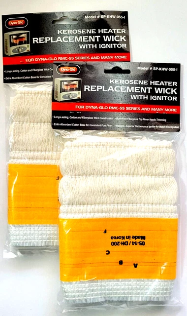2 pack Dyna-Glo Kerosene Heater Replacement Wick w/Ignitor Model# SP-KHW-055-I