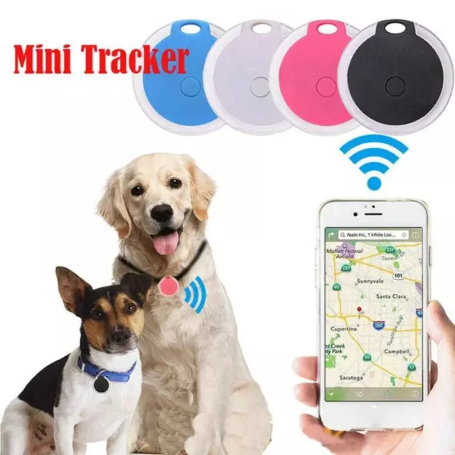 Smart Mini Waterproof Bluetooth GPS Tracker For Pet Dog Kids Bags Wallet 2024