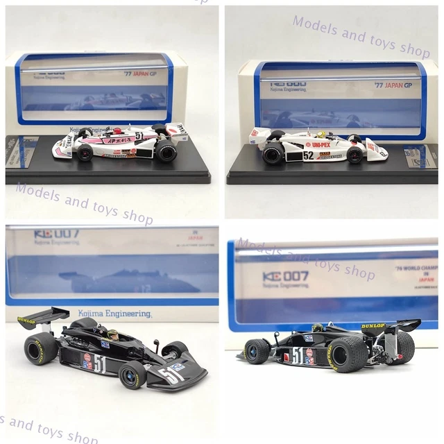 Modèle Réduit F1 KOJIMA KE007 1976 Champion Du Monde - Échelle 1/43 En Résine Noire - Édition Limitée Kyosho