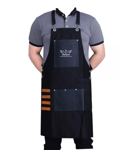 Hair Stylist Apron For Salon Hairdresser, Barber Haircut Styling Apron With Pock 2