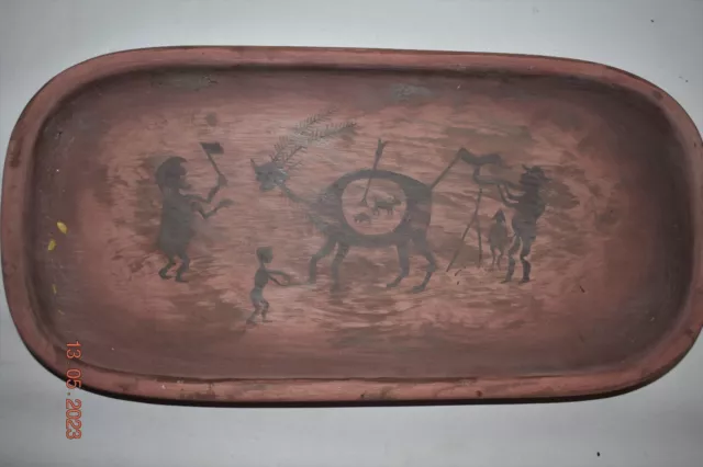 Orig $399 Inuit Shaman Ritual Tray, 16"