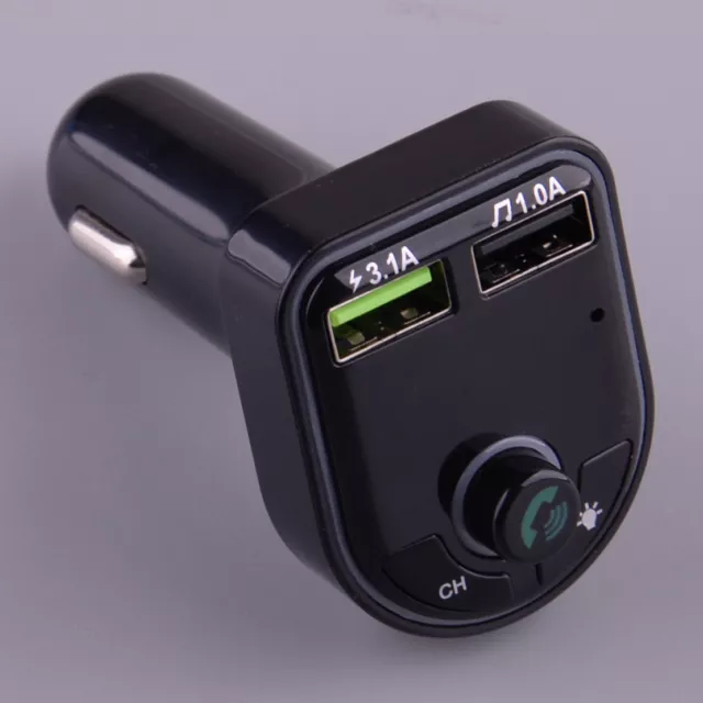 Bluetooth 5.0 Car Wireless FM Transmitter Adapter 2USB PD Charger AUX Handsfree
