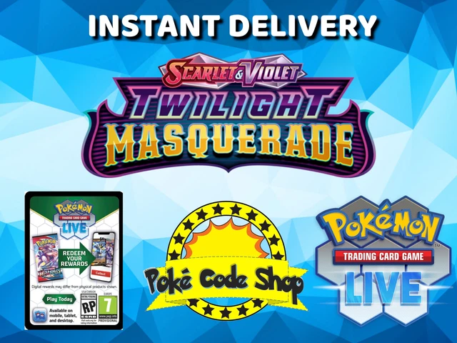 TWILIGHT MASQUERADE LIVE CODES Pokemon Online Code INSTANT QR EMAIL