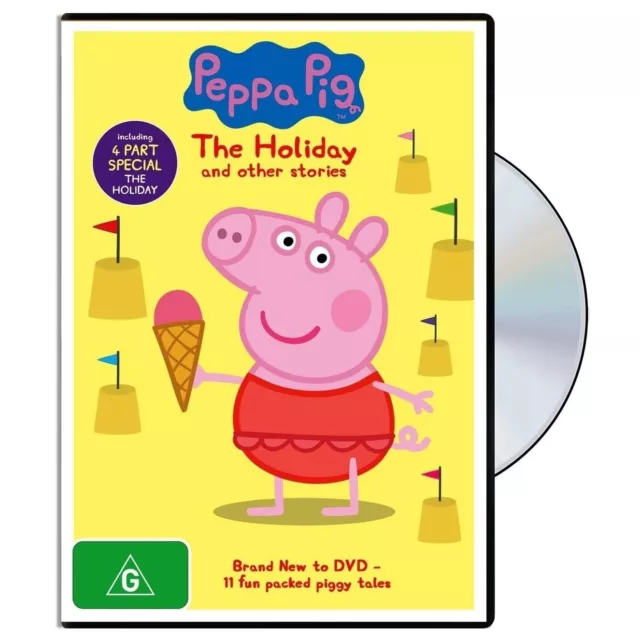 Peppa Pig - The Holiday and Other Stories (DVD, 4-Part Special) PAL Region 4 NEW