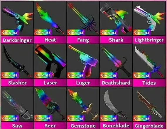 Roblox Murder Mystery 2 MM2 Gemstone Godly Knife and Guns