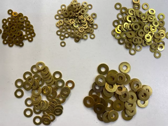 Brass Ba Flat Washers Solid Engineer Steam Rail 0Ba 2Ba 4Ba 6Ba