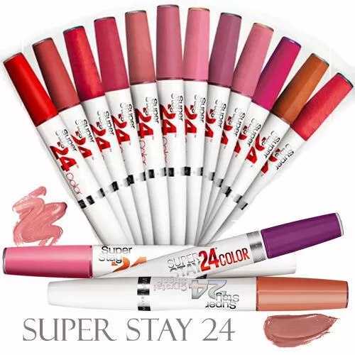 Maybelline Super Stay 24Hour Double Terminé Rouge à Lèvres - Varié Teintes