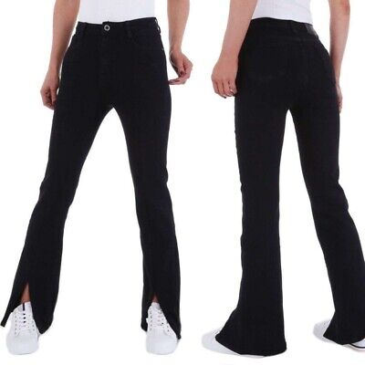 Donna Abbigliamento da Jeans da Jeans skinny Jeans skinny a vita alta neriPull&Bear in Denim di colore Nero 