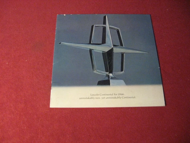 1966 Lincoln Small Sales Brochure Catalog Booklet Old Original