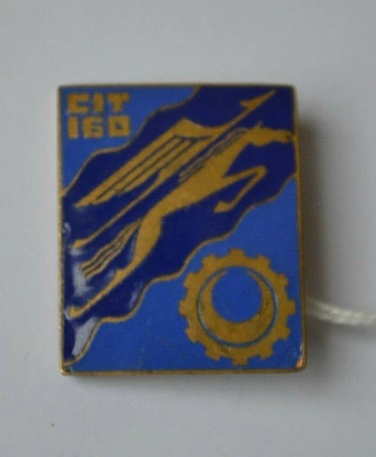 Insigne émail CIT 153 – Centre Instruction Du Train – Bretagne – Badge Militaire Original