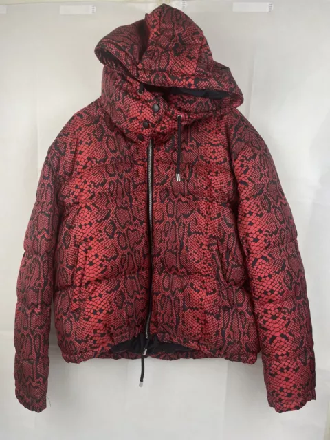 Zara snake print puffer jacket hotsell