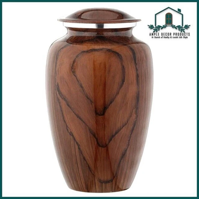 Urne di cremazione in legno per ceneri umane, urna per adulti con borsa in...