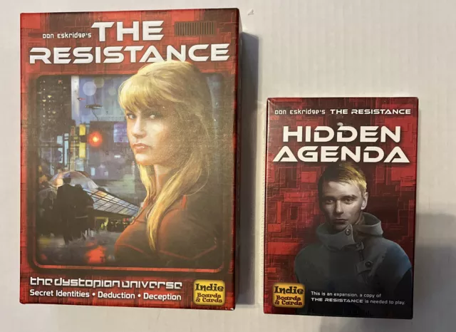 The Resistance Board Game NEW with Expansion Hidden Agenda By Don Eskridge’s Fun