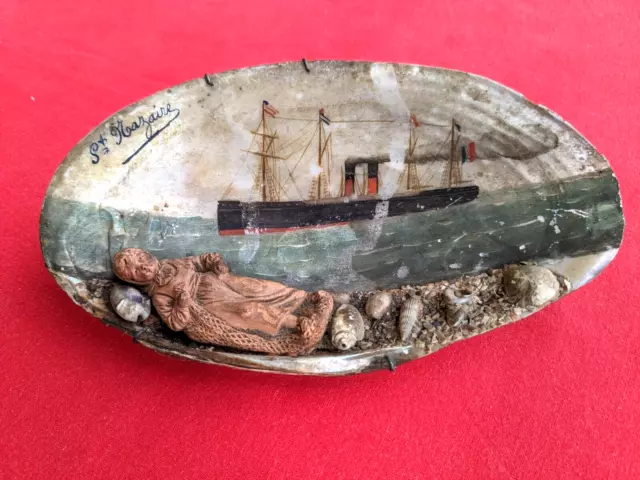 Coquillage -Souvenir de bord de mer-Terre cuite