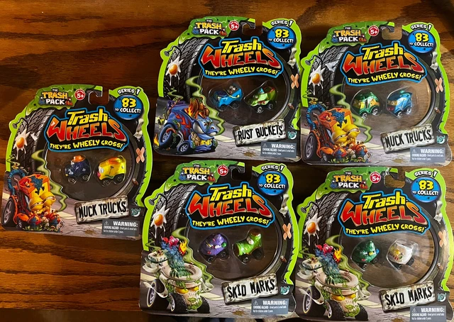 The Trash Pack Trash Wheels Series #1 Skid Marks - 5 new packages