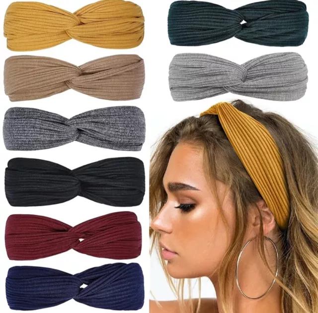 Hairband Ladies Elastic Women Twist Knot Head Wrap Boho Headband Knotted Girls