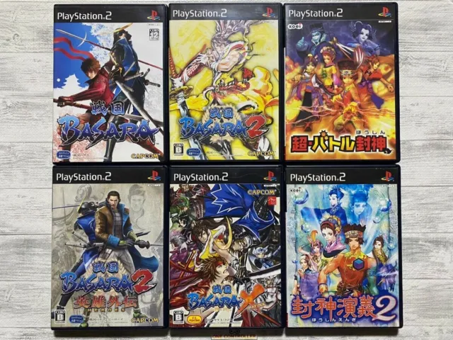 SONY PS2 Sengoku Basara 1  2 & Heroes & X & Chou Battle Houshin & Hoshin Engi 2