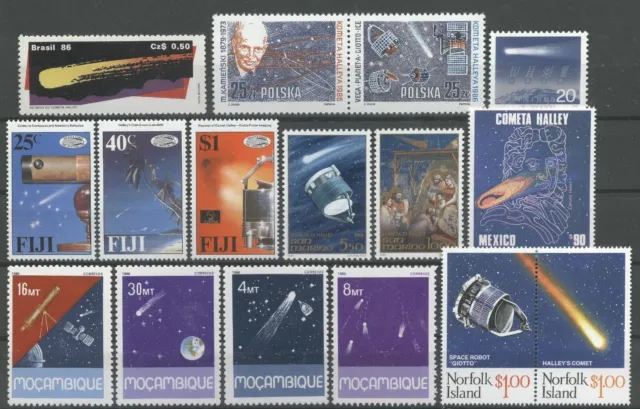 Raumfahrt, Space, Halleyscher Komet - LOT ** MNH 1986
