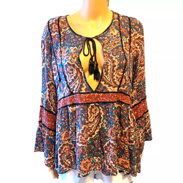 American Eagle Outfitters Boho Comfortable Summer Top Women Size L