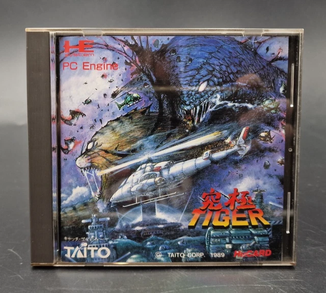 Jeu Kyukyoku Tiger Heli - NEC PC Engine HuCard - Complet NTSC-J Japon - Très Bon état